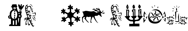 KR Christmas Time font preview